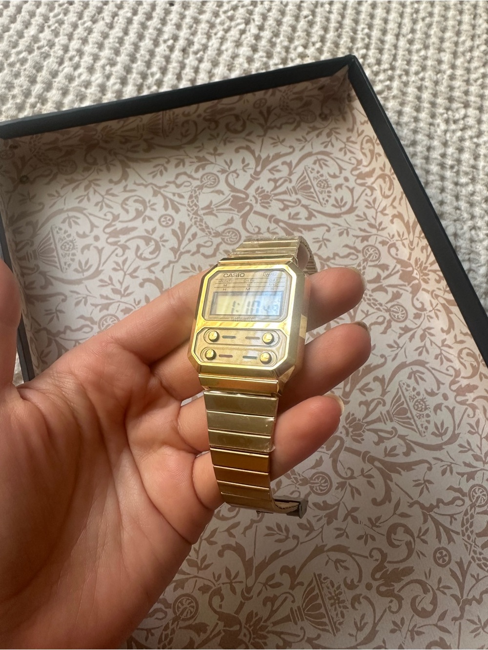 Casio A100 Gold Watch